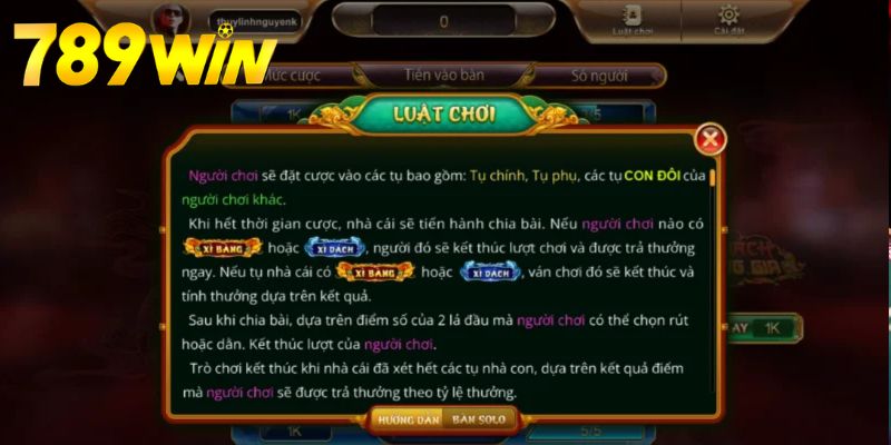 Tìm hiểu chi tiết về luật chơi bài Xì Dách tại nhà cái 789win